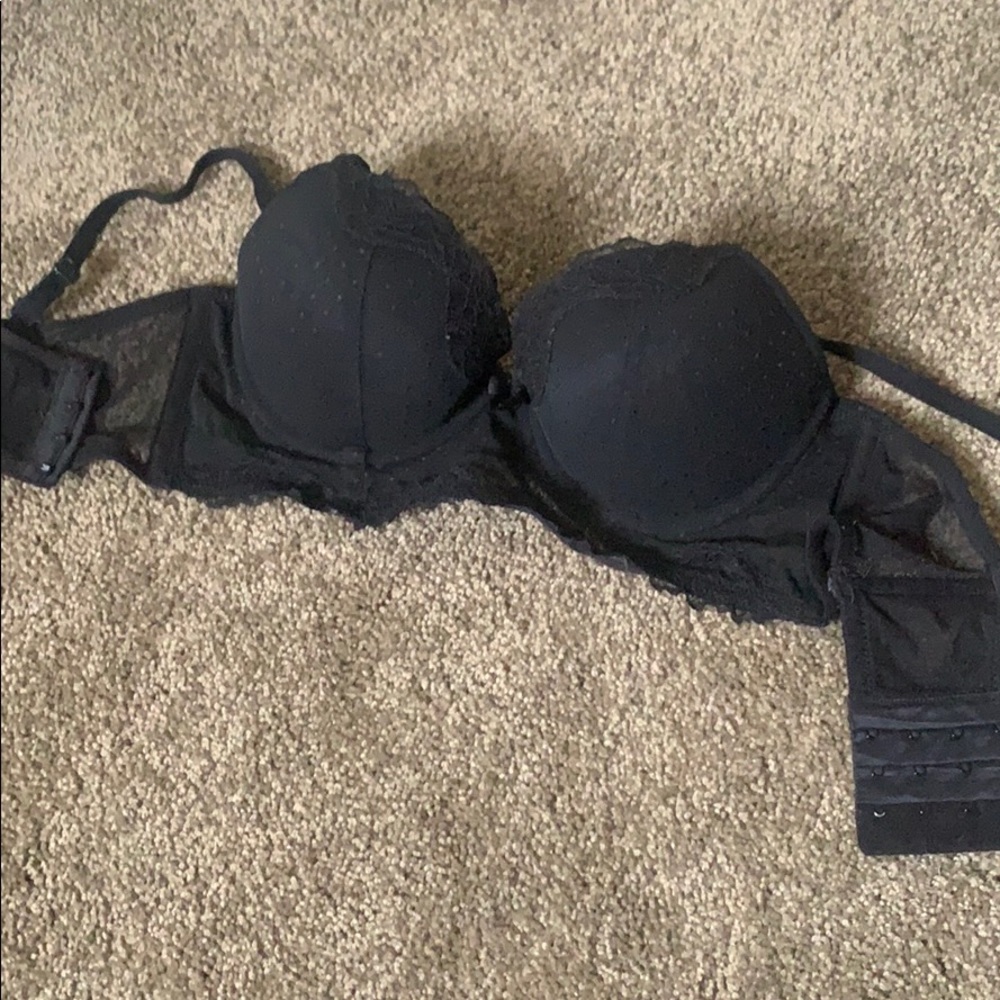 H&M black lacy push up bra